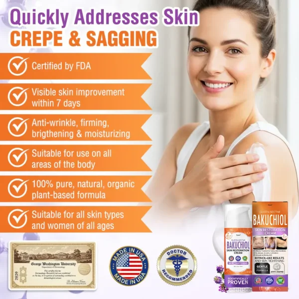 🇺🇸🌺Made in an FDA-Registered Facility: 𝐅𝐮𝐫𝐳𝐞𝐫𝐨® 𝐐𝐮𝐞𝐞𝐧 𝐍𝐞𝐜𝐭𝐚𝐫 𝐏𝐞𝐩𝐭𝐢𝐝𝐞 + 𝐁𝐚𝐤𝐮𝐜𝐡𝐢𝐨𝐥 𝐒𝐤𝐢𝐧 𝐑𝐞𝐬𝐭𝐨𝐫𝐚𝐭𝐢𝐨𝐧 𝐂𝐫𝐞𝐚𝐦 - 𝐀𝐧𝐭𝐢-𝐚𝐠𝐢𝐧𝐠, 𝐇𝐲𝐝𝐫𝐚𝐭𝐢𝐧𝐠, 𝐒𝐤𝐢𝐧 𝐅𝐢𝐫𝐦𝐢𝐧𝐠 & 𝐋𝐢𝐟𝐭𝐢𝐧𝐠, 𝐒𝐤𝐢𝐧 𝐑𝐞𝐩𝐚𝐢𝐫, 𝐄𝐯𝐞𝐧 𝐓𝐨𝐧𝐞